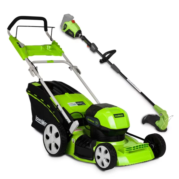 LAWNMASTER 58V LITHIUM 18" MOWER & LINE TRIMMER KIT