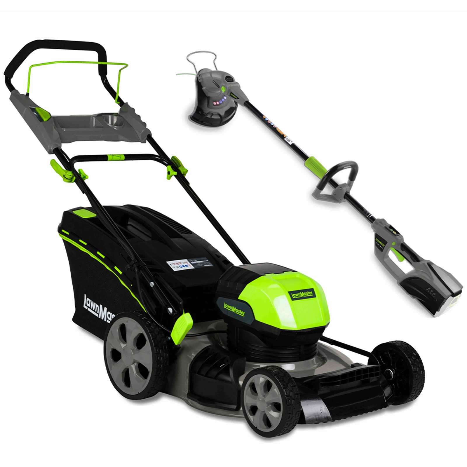 LAWNMASTER LAWNMOWER 40V LITHIUM 18" & LINE TRIMMER