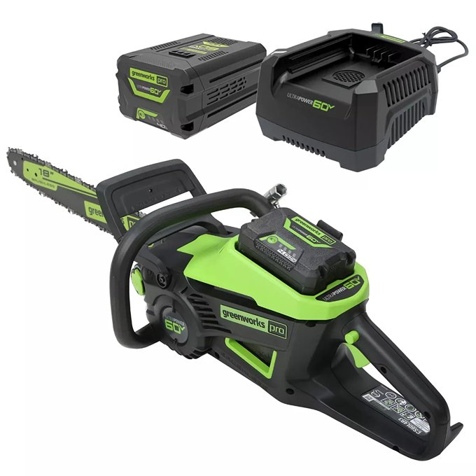 Greenworks 60V Pro Brushless Chainsaw Kit (16') - Image 5